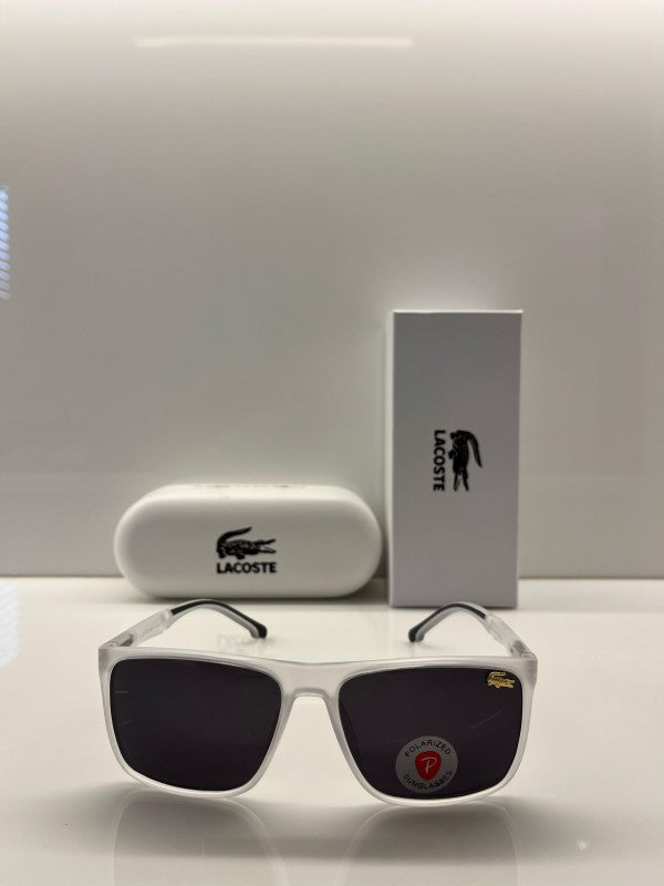 Branded  LCOSTE Sunglasses White Transparent  (With Original Kit)