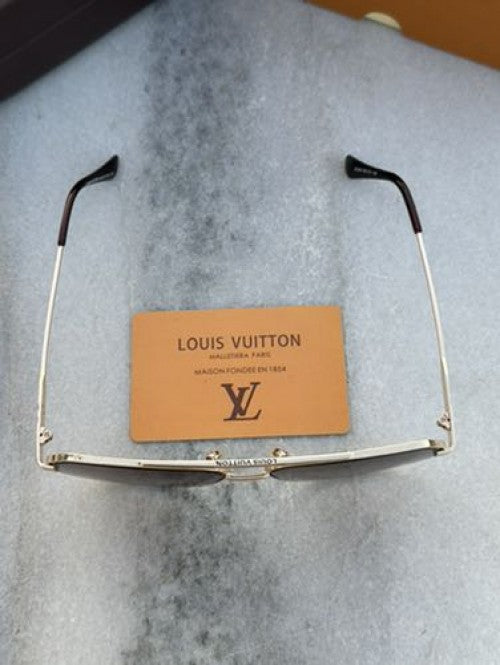 Branded Lv Gold Brown Sunglasses FT (With Original Kit)