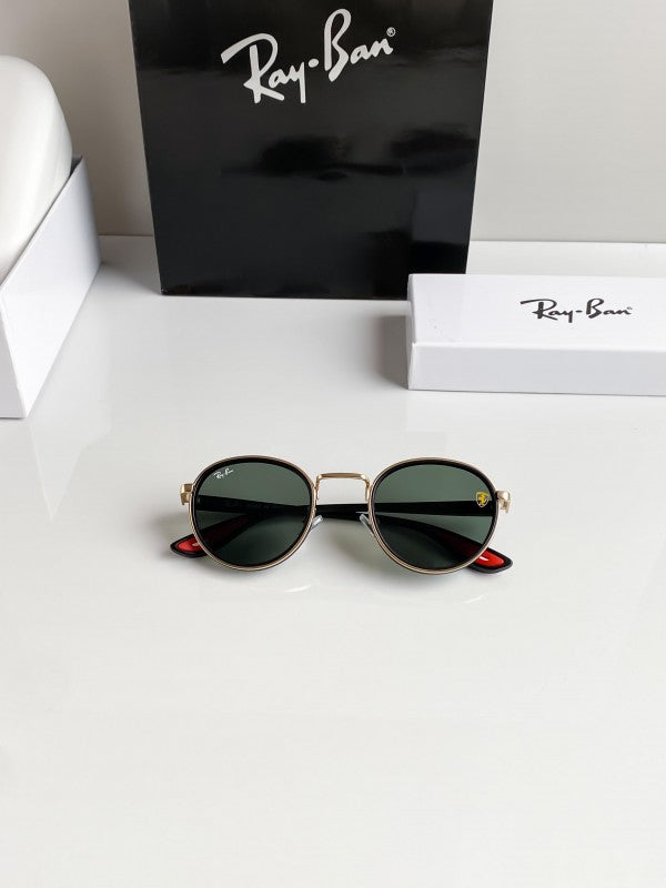 Branded  Rb Gold Green Sunglasses Bt (With Original Kit)