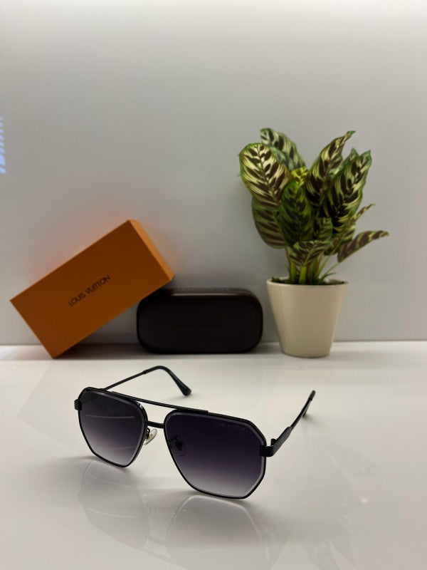 Branded Lv All Black Sunglasses EW (With Original Kit)